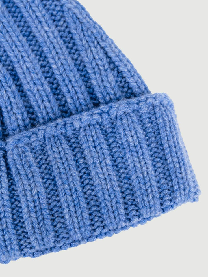 BERRETTO IN CASHMERE A COSTE AZZURRO 181P JEANS ANDREA MORANDO 