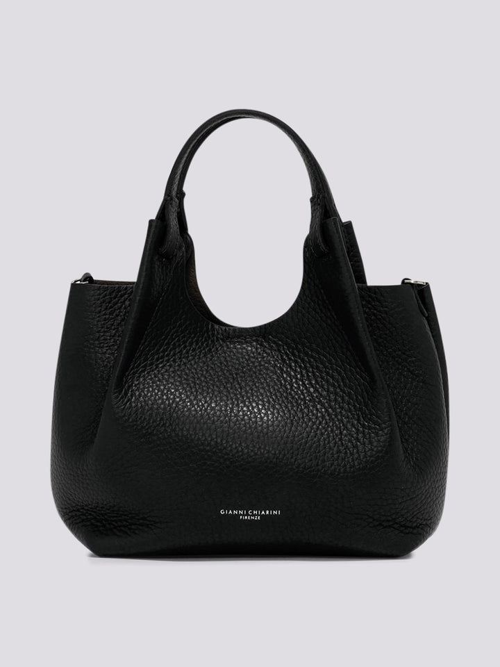 Borsa a spalla Dua in pelle marrtellata nera BS 9719/23AI RNGDBL 12565 GIANNI CHIARINI 