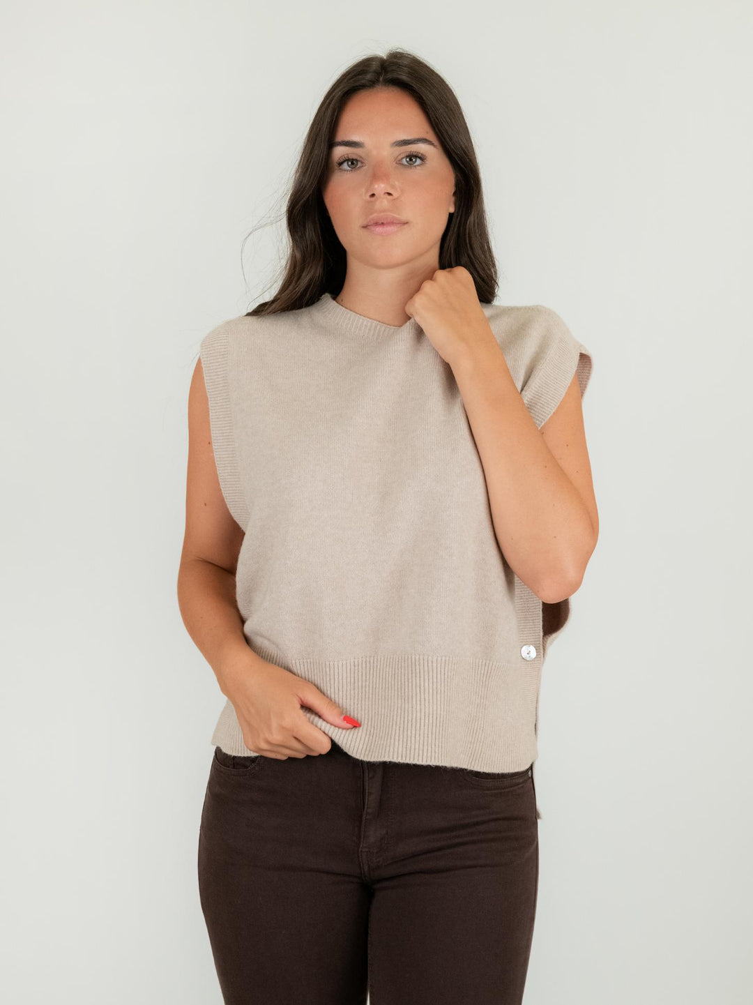 CASACCA IN MAGLIA BEIGE 0570/15 0082 BIMOR 