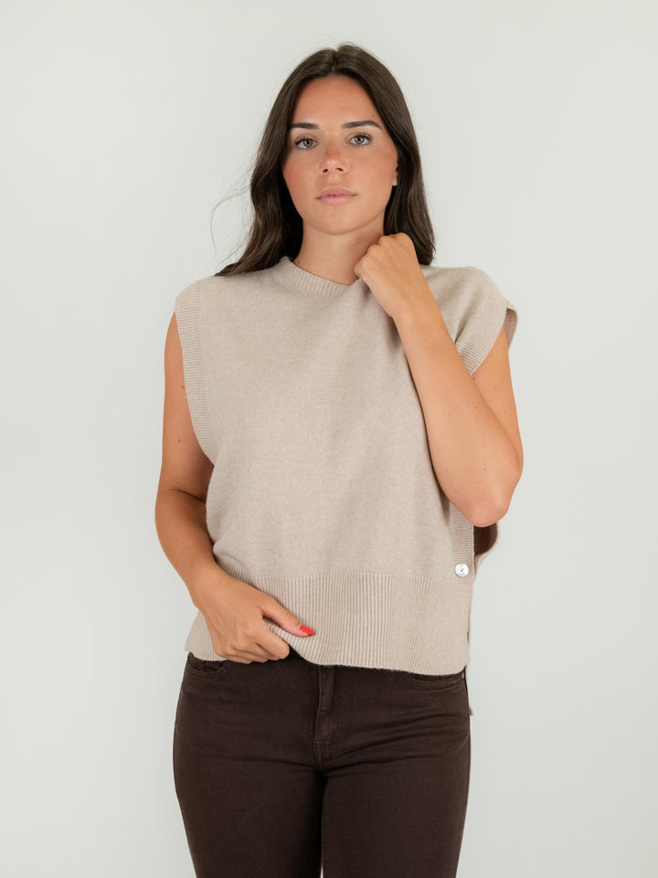 CASACCA IN MAGLIA BEIGE 0570/15 0082 BIMOR 