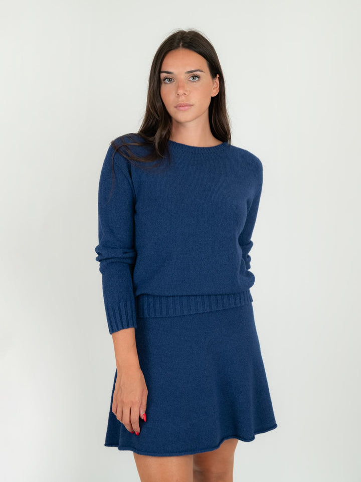 MAGLIA GIROCOLLO BLU 0550/06 1073 BIMOR 