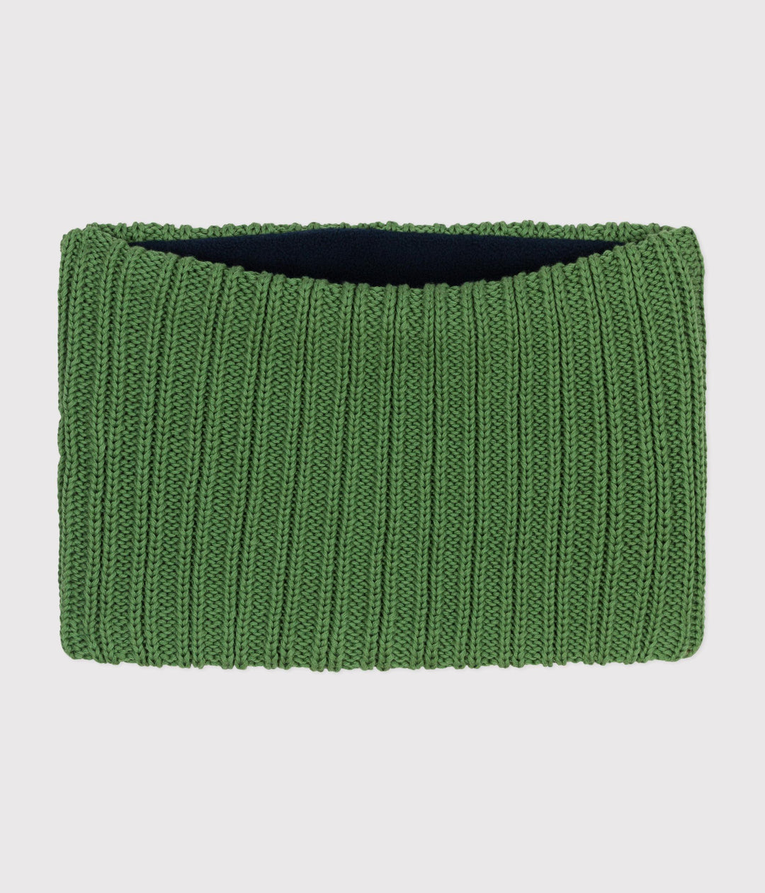 Snood verde in maglia foderata in pile bambino A0BS0 06 PETIT BATEAU 