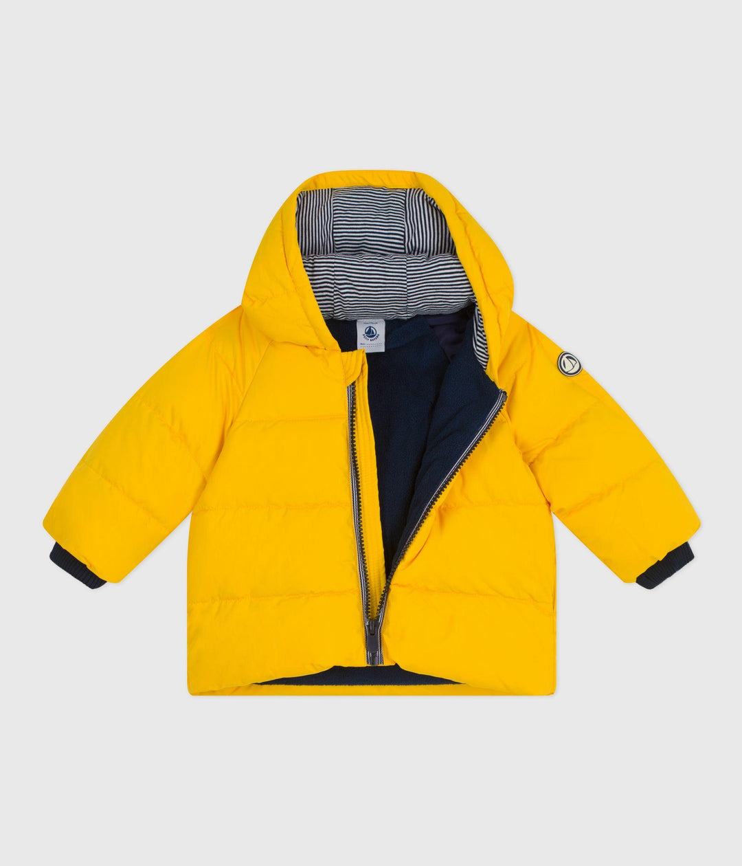 PIUMINO TINTA UNITA GIALLO BEBÈ A0EAC 05 PETIT BATEAU 