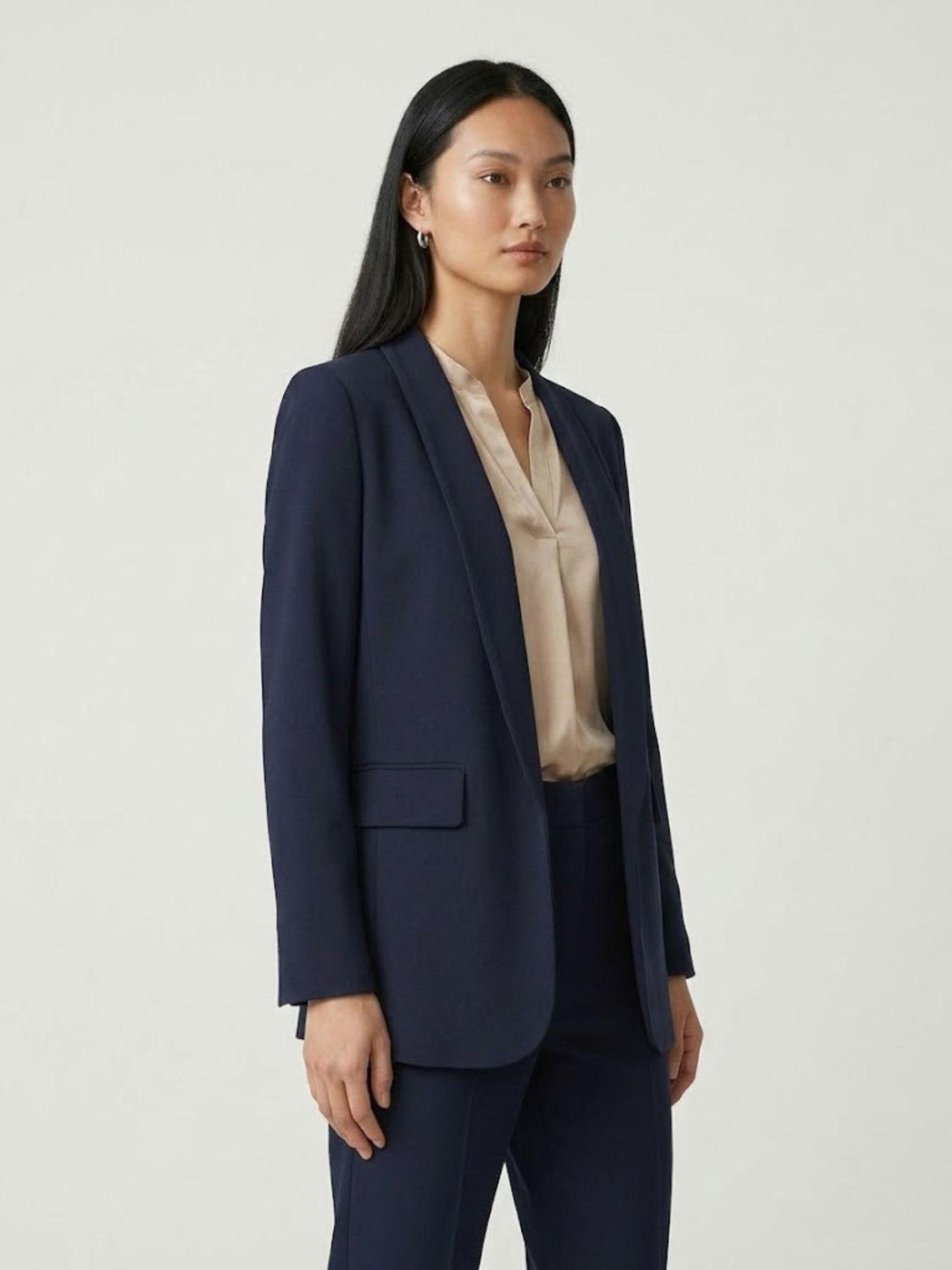 Blazer sciallato navy 1437 847 ANDREA MORANDO 