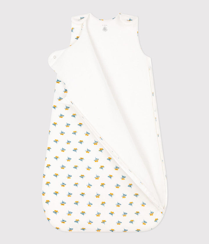 SACCO NANNA IN COTONE CON FANTASIA A FIORI A08EF 01 PETIT BATEAU 
