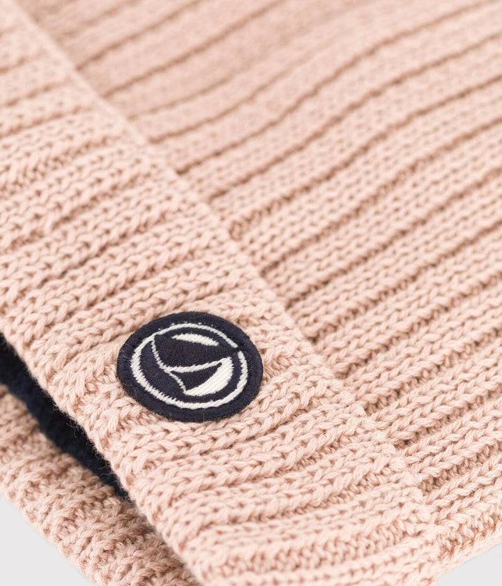 BERRETTO ROSA IN MAGLIA FODERATO IN PILE A08BN 03 PETIT BATEAU 