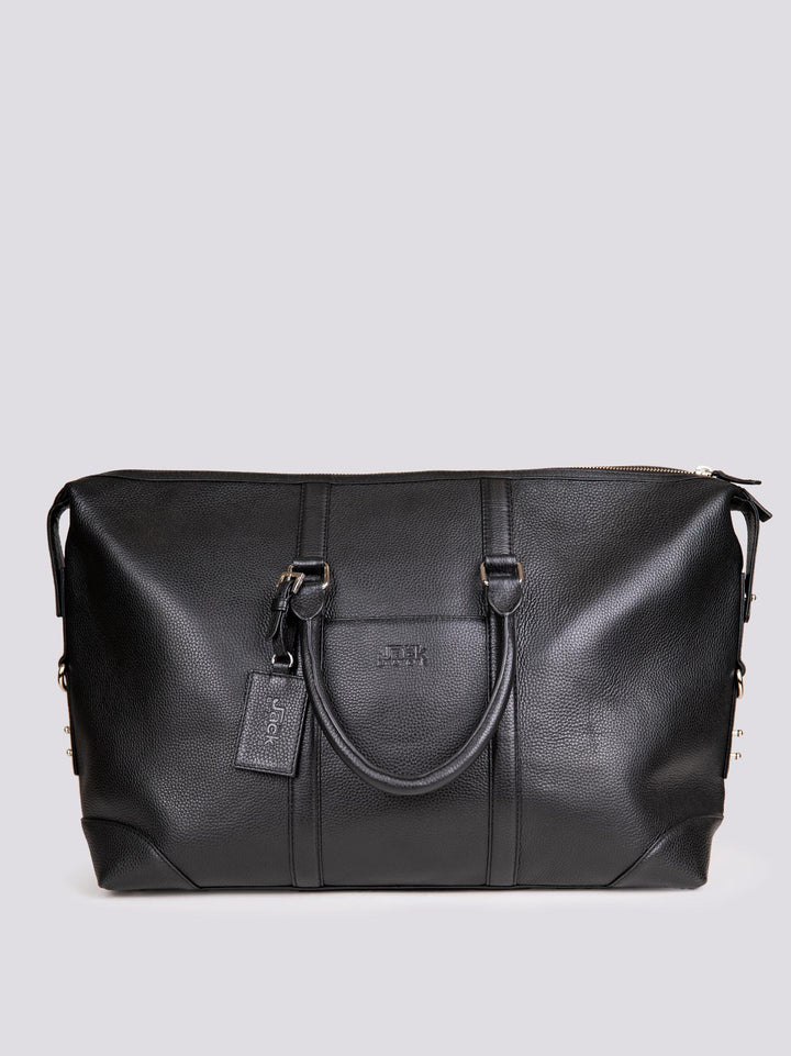 BORSONE DA VIAGGIO IN PELLE MARTELLATA NERA ATLAS ATLA 20 JACK LEATHER 