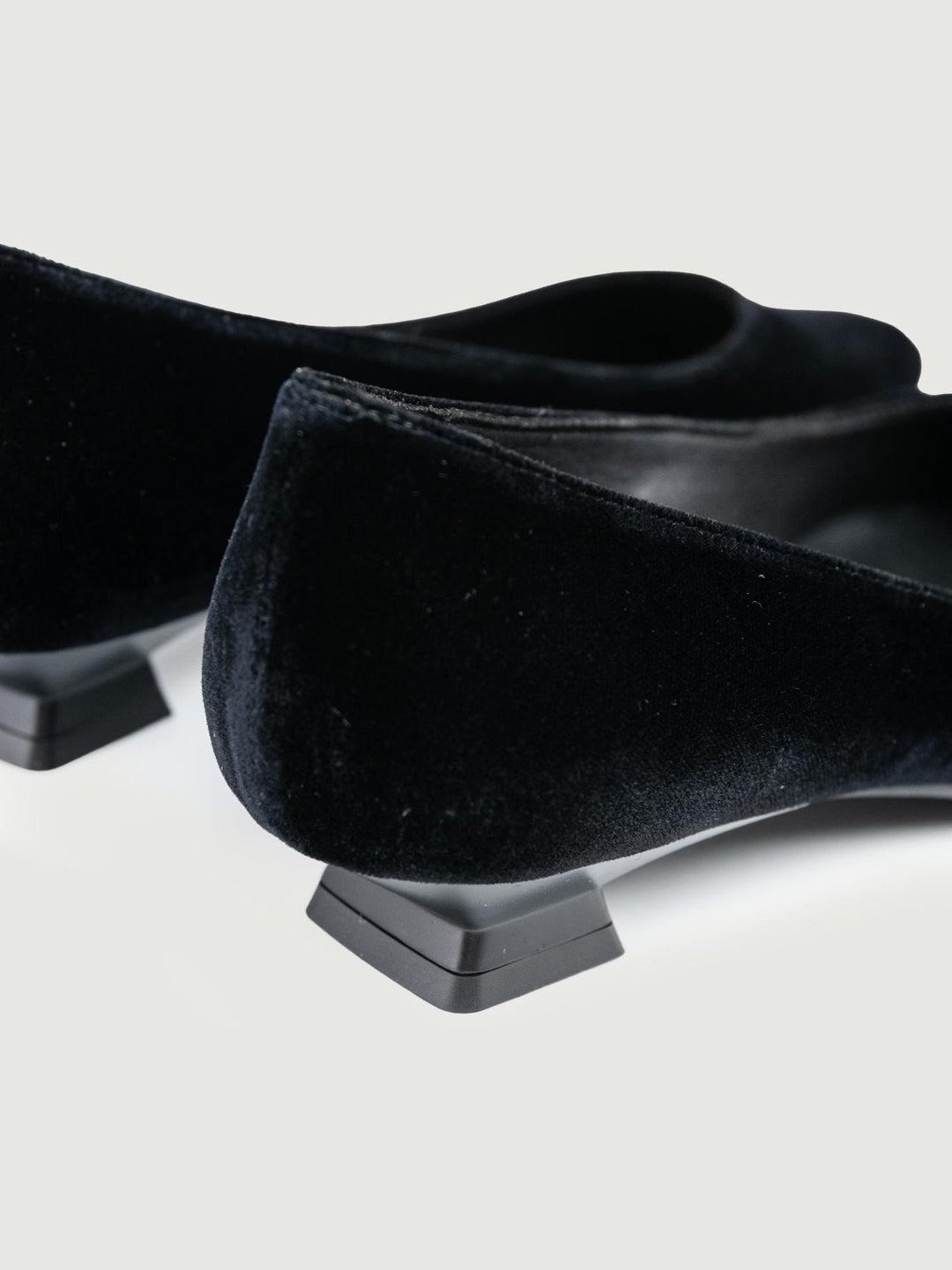 BALLERINA IN VELLUTO NERO 5555 NERO LODI 