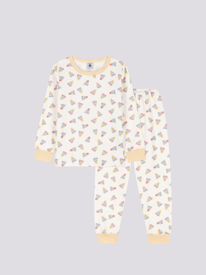 PIGIAMA BERRETTO BAMBINO UNISEX IN TESSUTO FELPATO A0866 01 PETIT BATEAU 