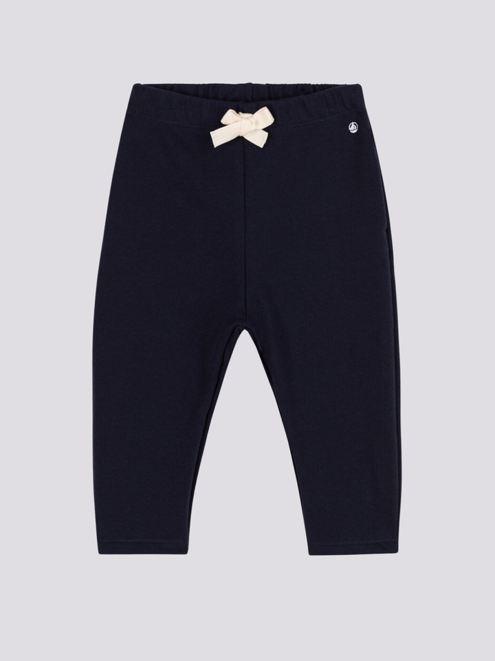 PANTALONI PER BEBÈ IN TESSUTO FELPATO BLU A08GK 04 PETIT BATEAU 