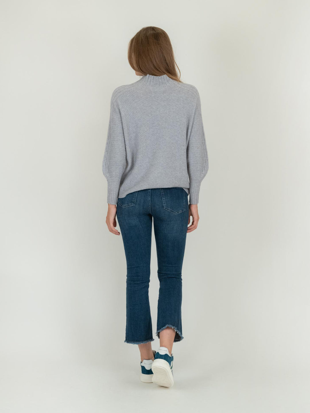 JEANS 5 TASCHE SFRANGIATO DENIM SCURO 6826/26 DENIM SCURO ANDREA MORANDO 
