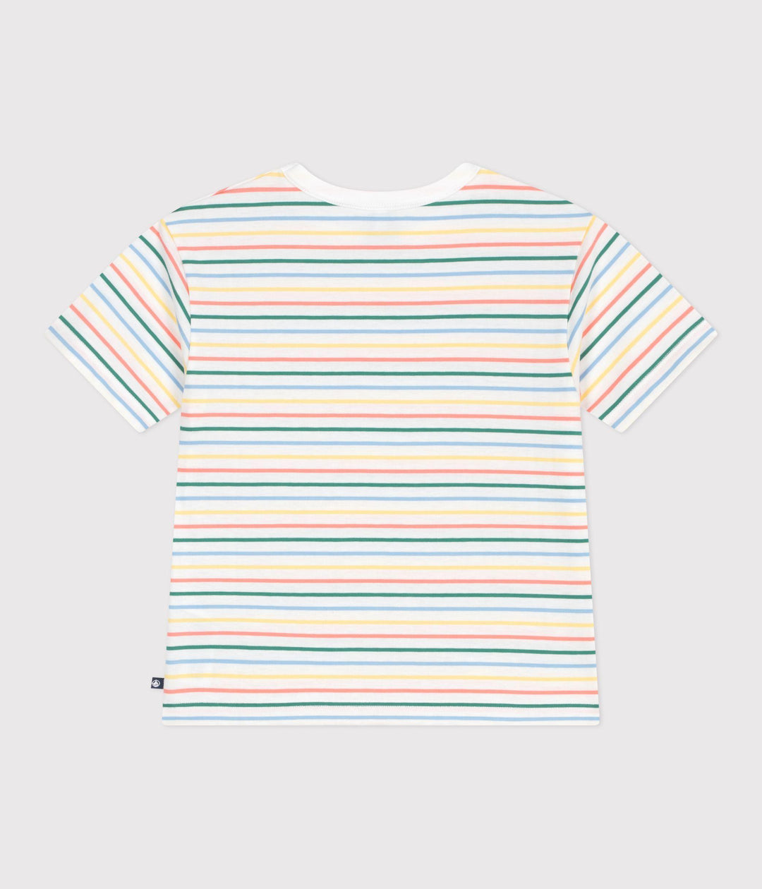 Marinière arcobaleno bambino con patch A0F66 01 PETIT BATEAU 