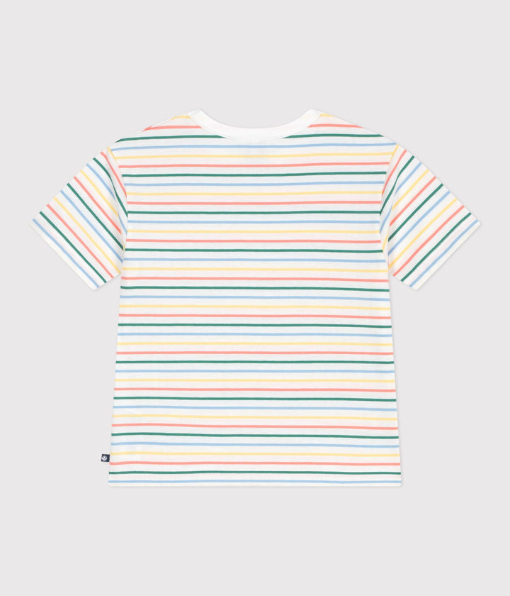 Marinière arcobaleno bambino con patch A0F66 01 PETIT BATEAU 