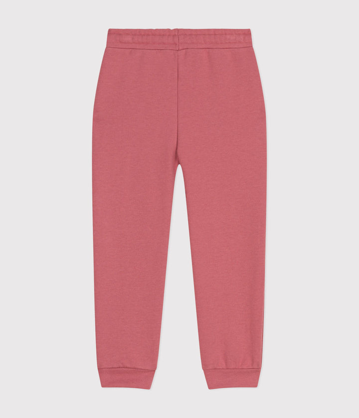 Pantaloni rosa con fiocchetto da jogging in molleton A0BOE 02 PETIT BATEAU 