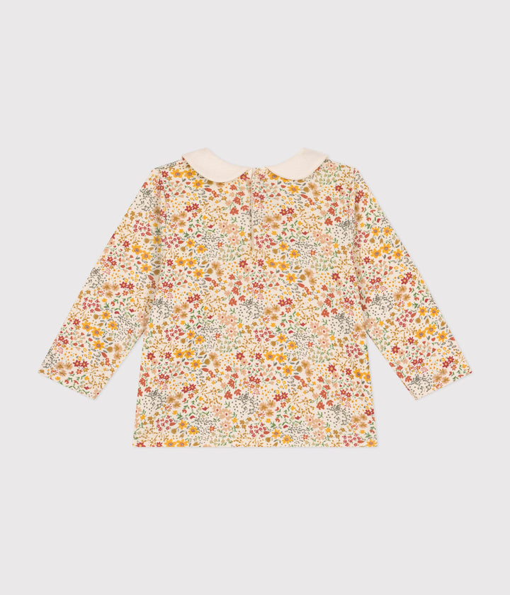 Blusa con colletto in cotone liberty A0B37 01 PETIT BATEAU 