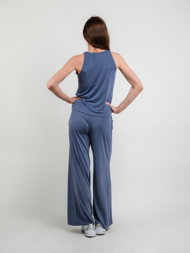 PANTALONI A PALAZZO BLUETTE 525LIXX517 INDIGO ANDREA MORANDO 