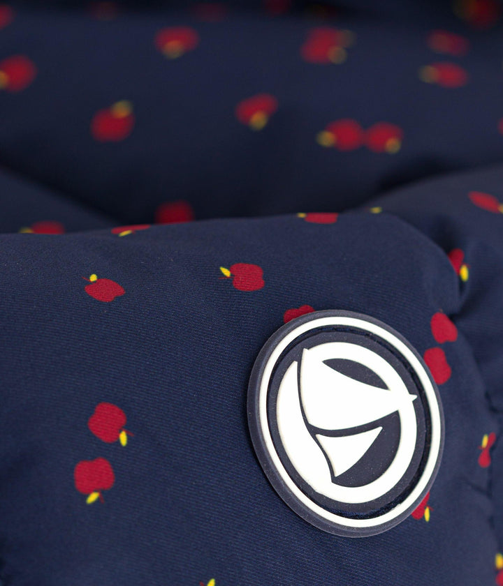 PIUMINO LUNGO BLU STAMPA MELE A0EGR 01 PETIT BATEAU 