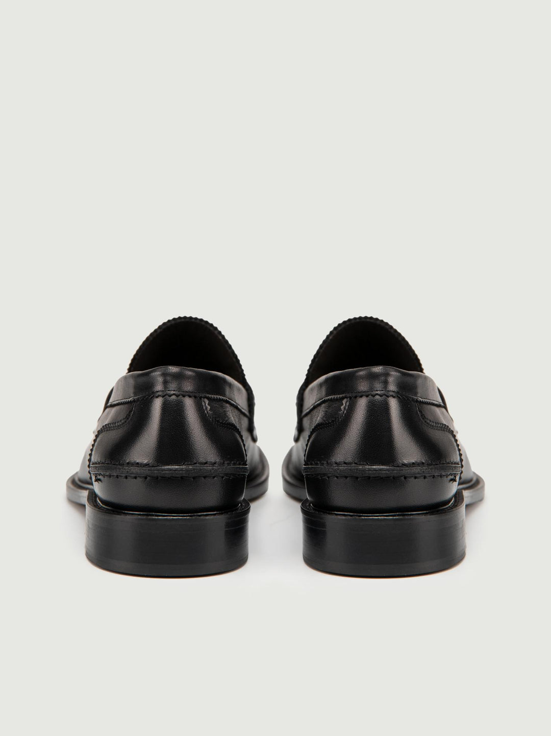 MOCASSINO PENNY IN PELLE NERA 1405 NERO SAXONE 