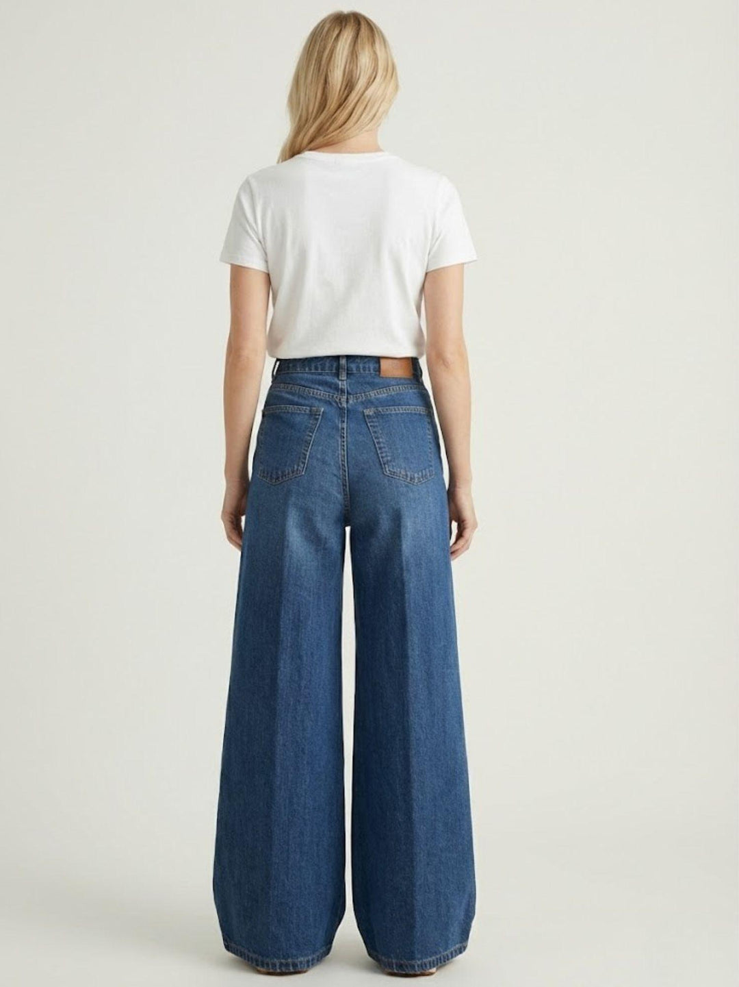 Jeans extra wide leg lavaggio scuro 80975KCEY DISEL ANDREA MORANDO 