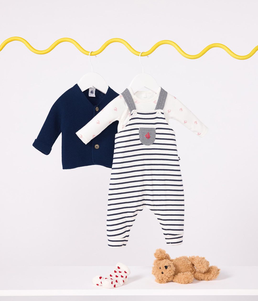 CARDIGAN in maglia di cotone neonato A0CES 01 PETIT BATEAU 