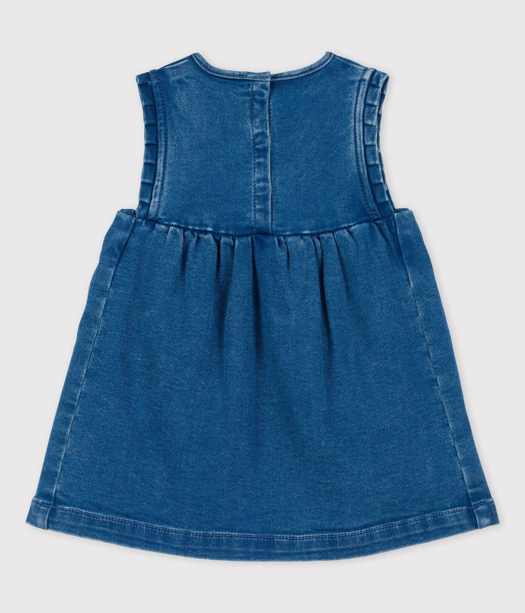 ABITO SMANICATO PER BEBÈ IN DENIM ECO-SOSTENIBILE A095M 01 PETIT BATEAU 