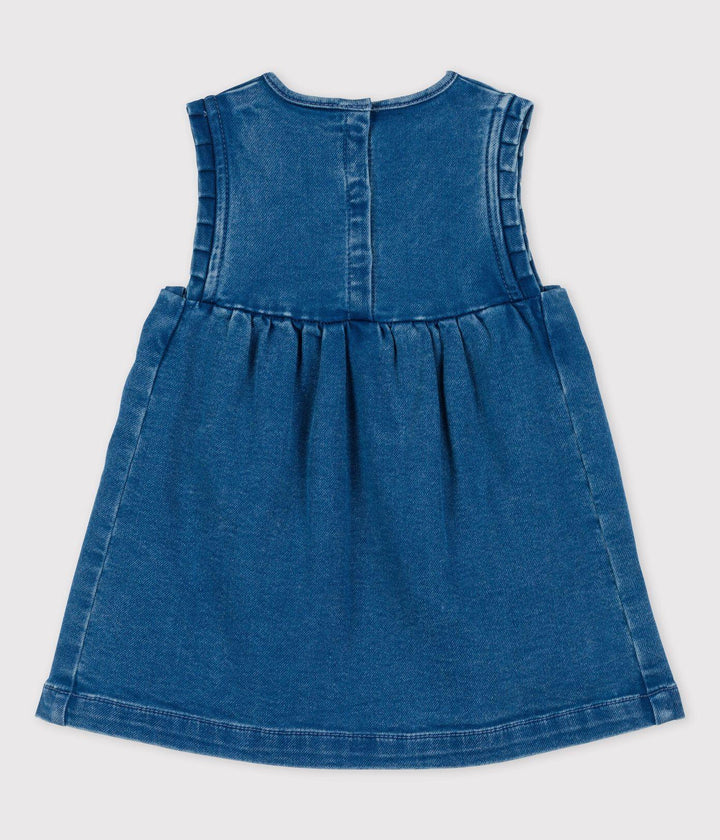 ABITO SMANICATO PER BEBÈ IN DENIM ECO-SOSTENIBILE A095M 01 PETIT BATEAU 