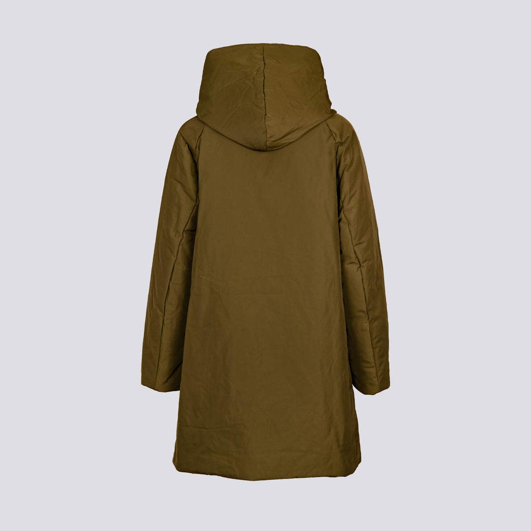 IMPERMEABILE REVERSIBILE WATER REPELLENT VERDE E NERO 9410 7790 OOFWEAR 