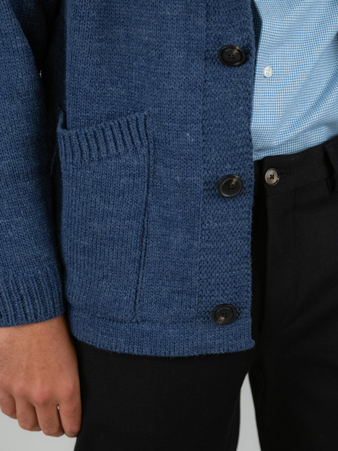 CARDIGAN MISTO LANA BLUETTE F2W4M051M 109 ANDREA MORANDO 
