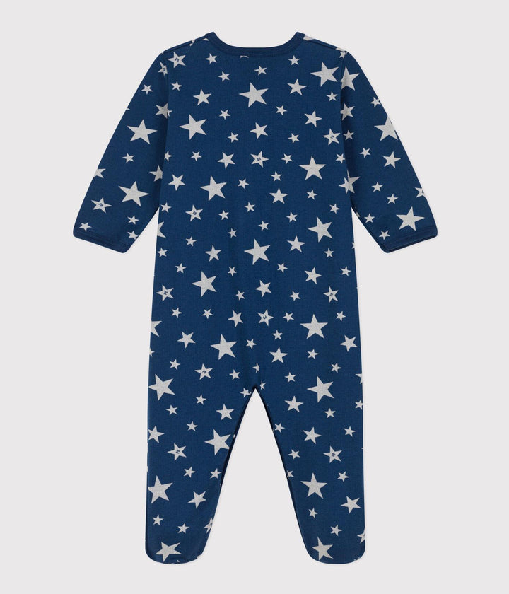 TUTINA PIGIAMA BEBÈ CON STELLE FOSFORESCENTI IN TESSUTO FELPATO A0884 06 PETIT BATEAU 