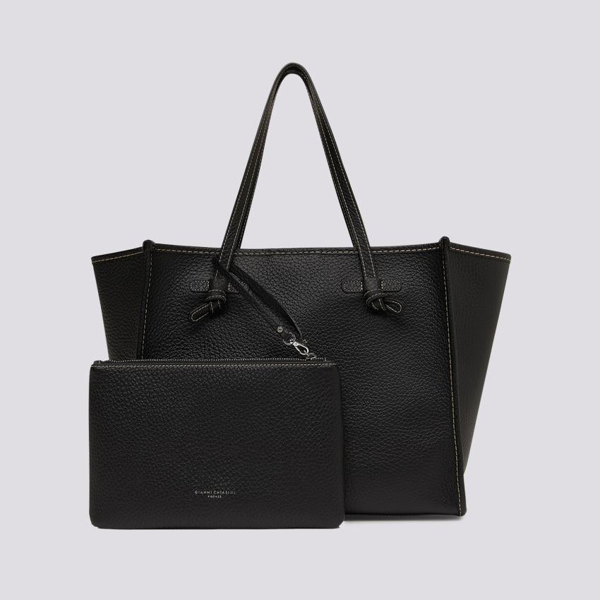 Shopping Marcella in pelle martellata nera BS 9330 HKG 001 GIANNI CHIARINI 