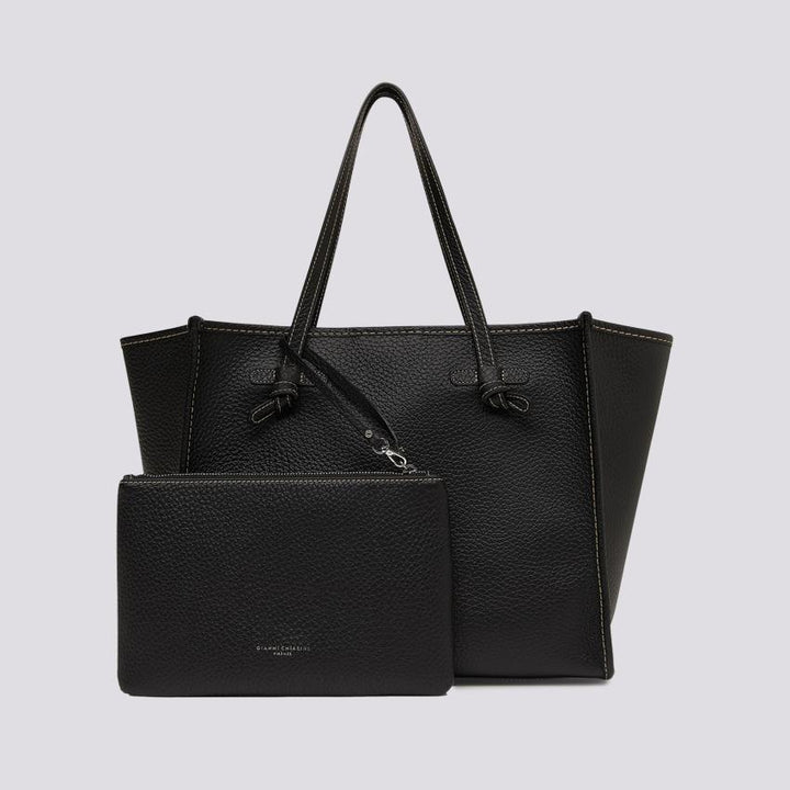 Shopping Marcella in pelle martellata nera BS 9330 HKG 001 GIANNI CHIARINI 