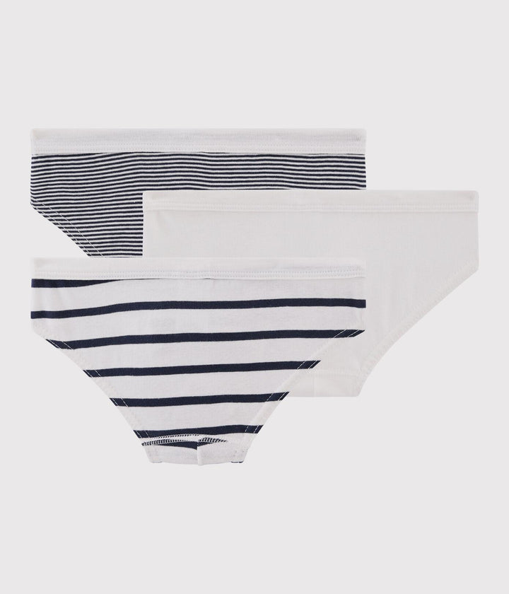 CONFEZIONE DA 3 SLIP BAMBINO MILLERIGHE IN COTONE A01DR 00 PETIT BATEAU 