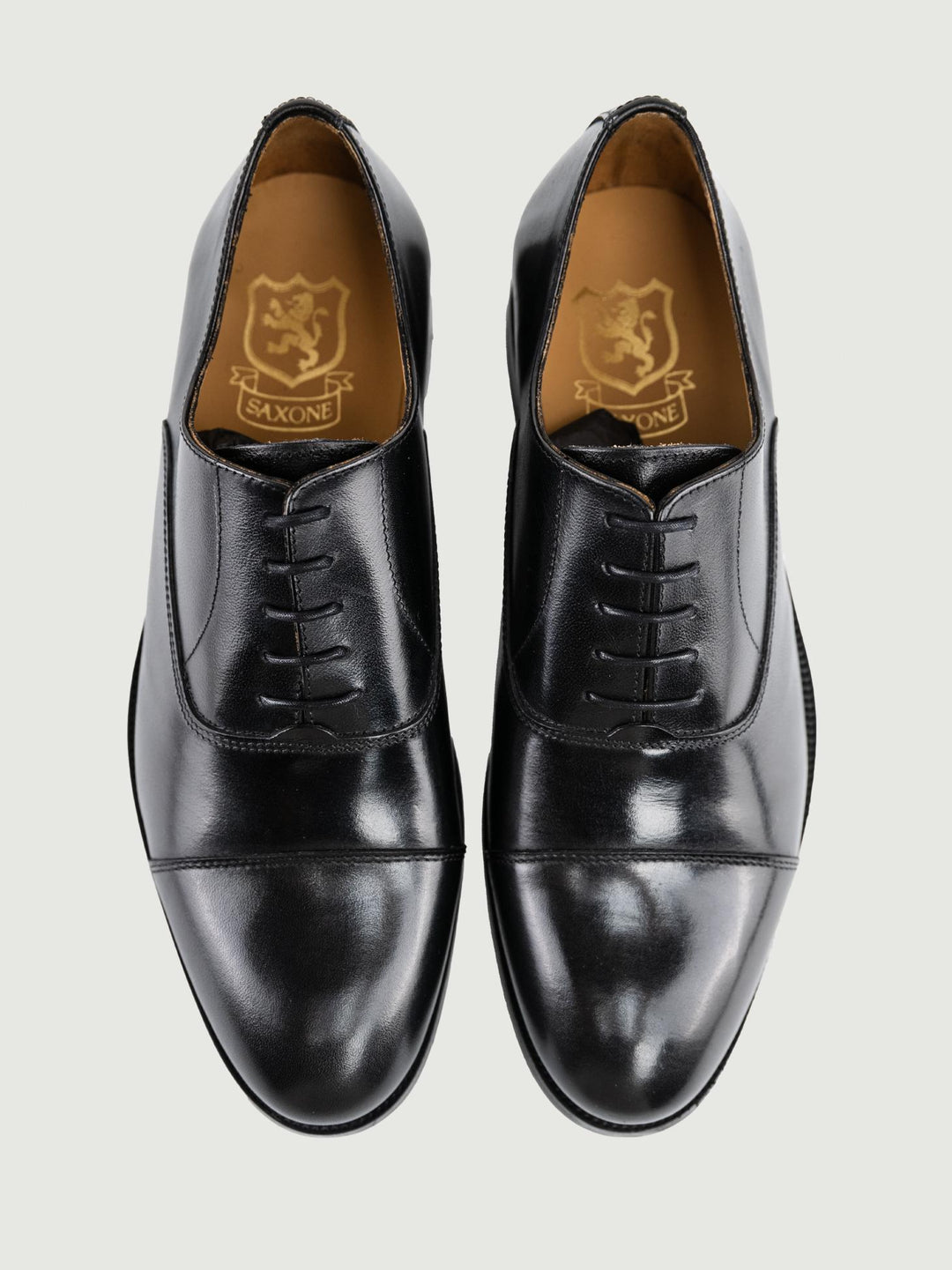 FRANCESINA IN PELLE NERA 350 BLACK SAXONE 