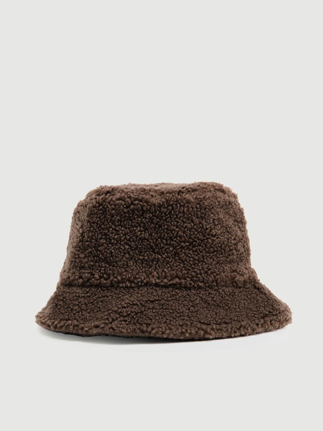CAPPELLO BUCKET IN TEDDY MORO CP4287 MARRONE ANDREA MORANDO 