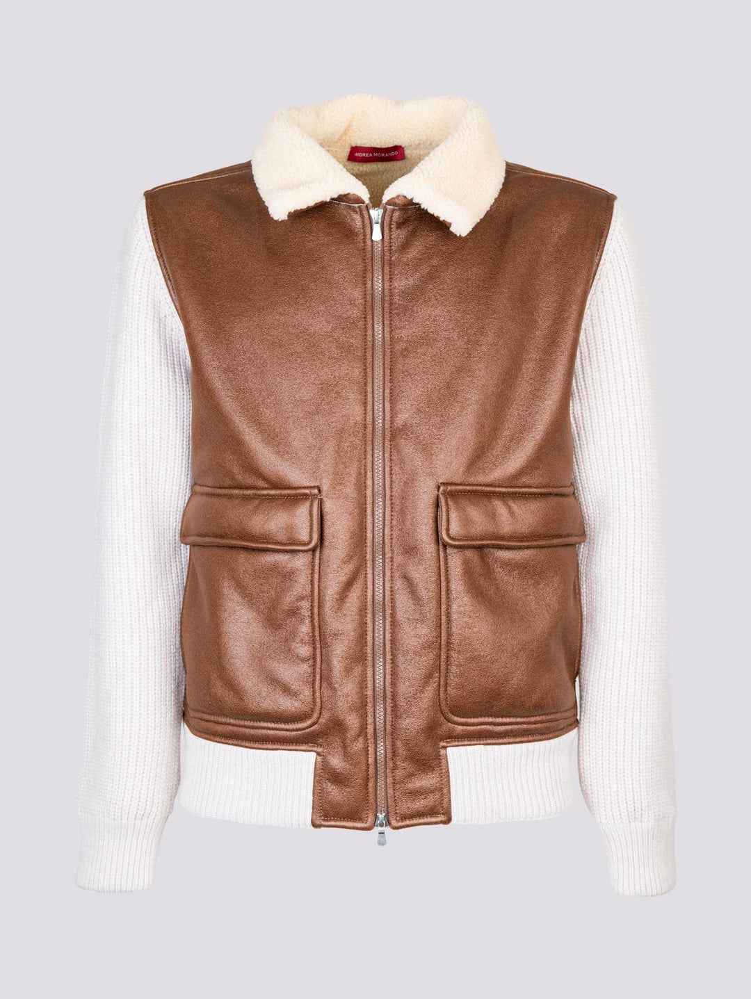 BOMBER IN LANA VERGINE E ALCANTARA 13141 400 ANDREA MORANDO 