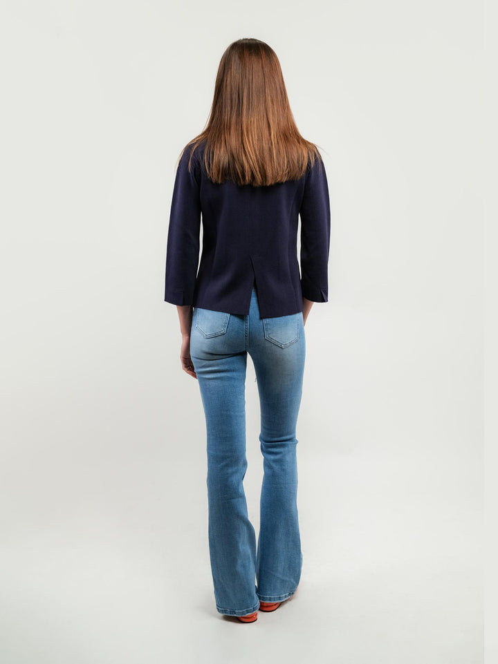Jeans a zampa in denim chiaro 9115 DENIM CHIARO ANDREA MORANDO 