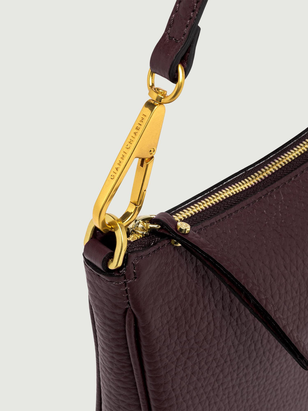 Borsa a spalla Brooke in pelle color plum 10491 TKL 5008 GIANNI CHIARINI 