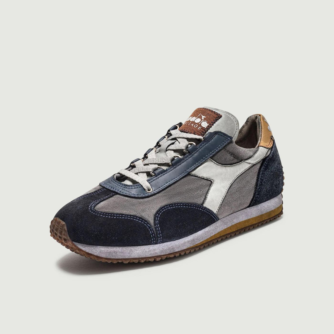EQUIPE H CANVAS STONE WASH BLU INSEGNA 201 174736C1280 DIADORA 