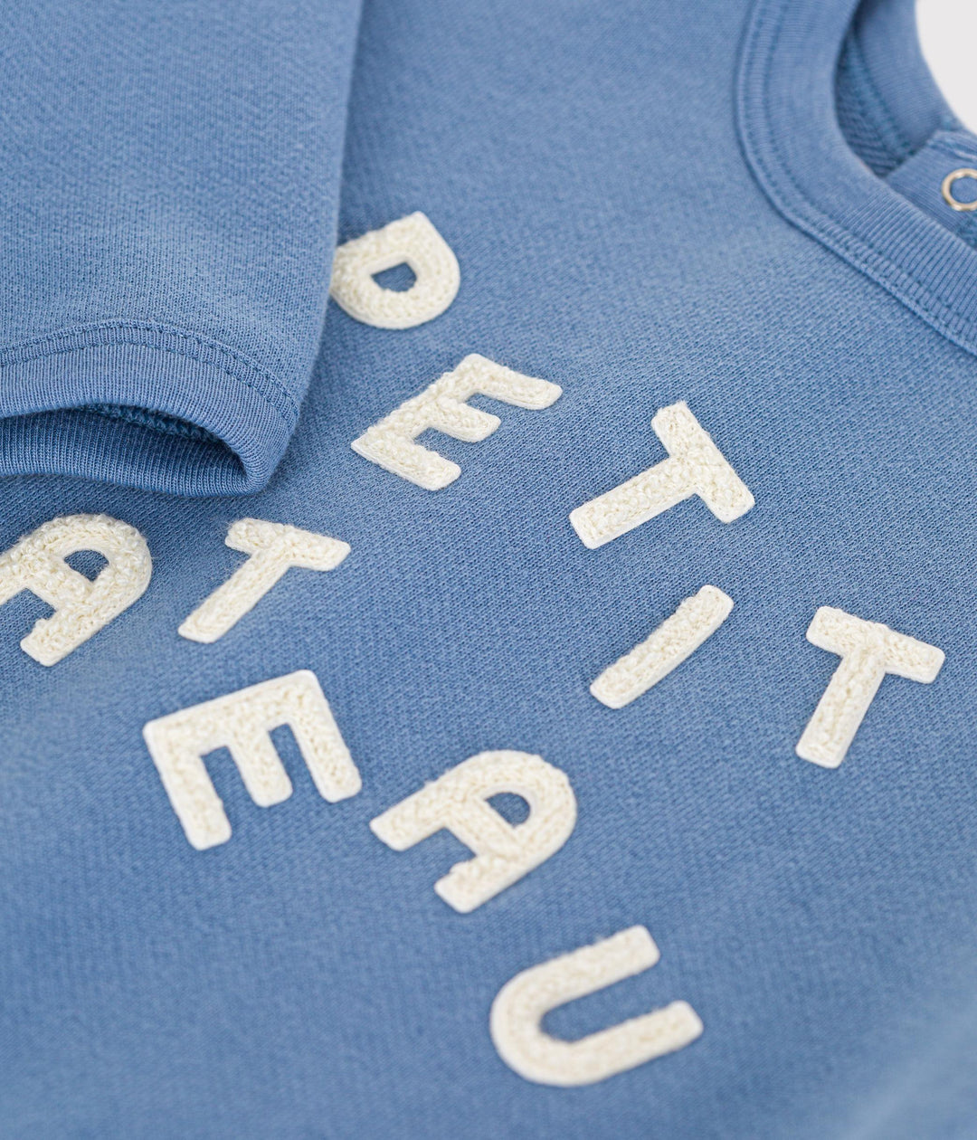 Maglia in tessuto felpato bluette A0B6Y 01 PETIT BATEAU 