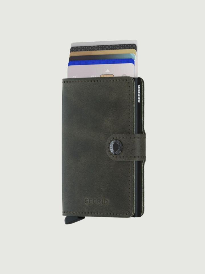 MINIWALLET VINTAGE OLIVE BLACK MV OLIVE/BLACK SECRID 