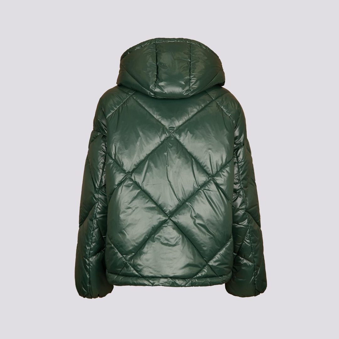 PIUMINO CORTO IN NYLON LEGGERO VERDE BOSCO 9000 0788 OOFWEAR 