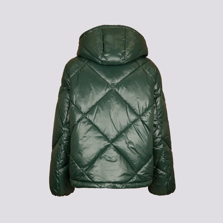 PIUMINO CORTO IN NYLON LEGGERO VERDE BOSCO 9000 0788 OOFWEAR 