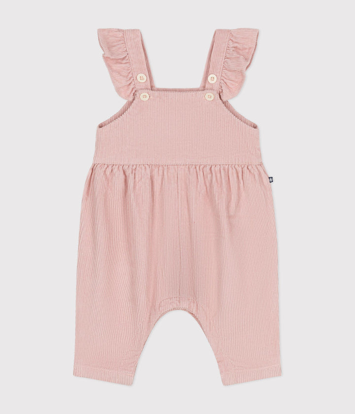 Salopette in velluto rosa A0B0C 01 PETIT BATEAU 