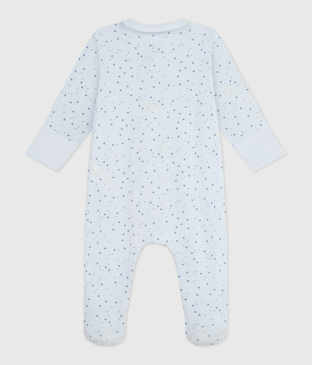Pigiama in cotone con stelle stampate e colletto neonato A0E0N 03 PETIT BATEAU 