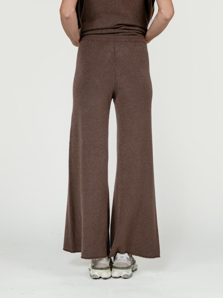 PANTALONI IN MAGLIA MARRONE 0370176 0930 BIMOR 