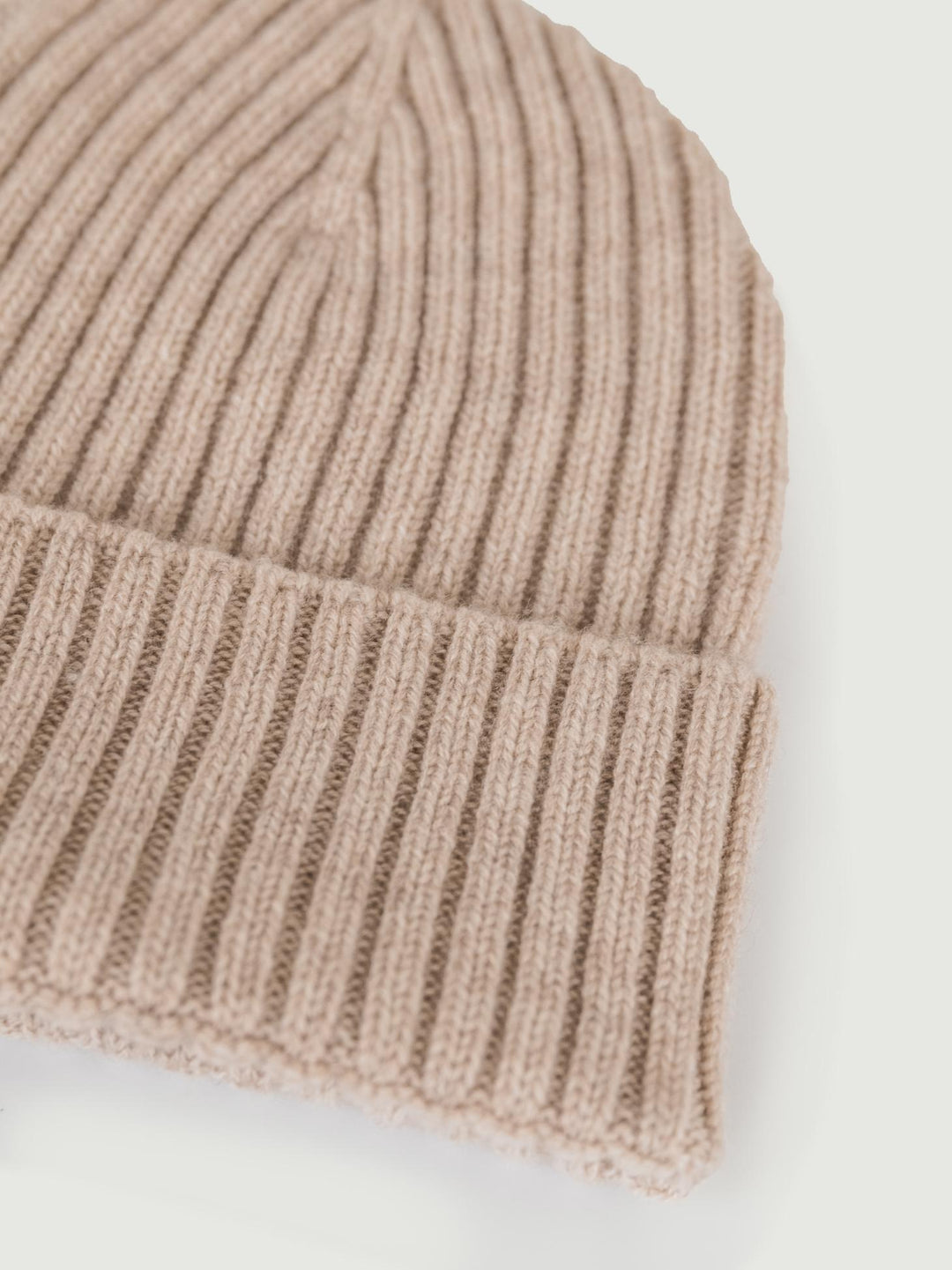 BERRETTO IN CASHMERE A COSTE BEIGE 168 SILVER ANDREA MORANDO 