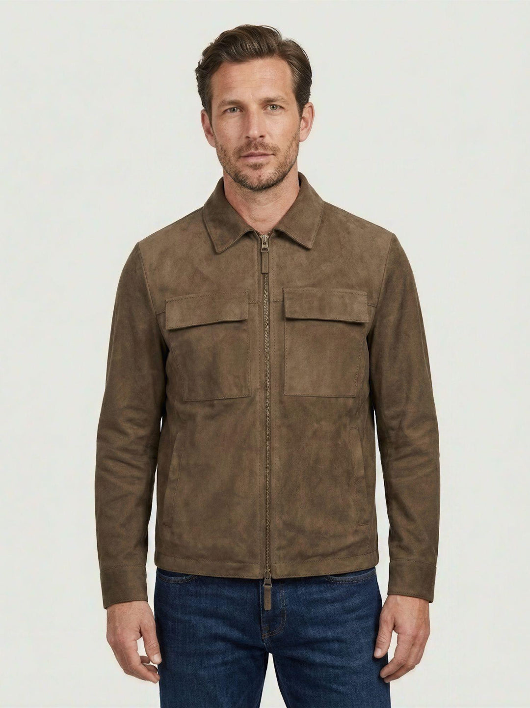 Giacca Tarragon in camoscio palude TARRAGON 714 JACK LEATHER 