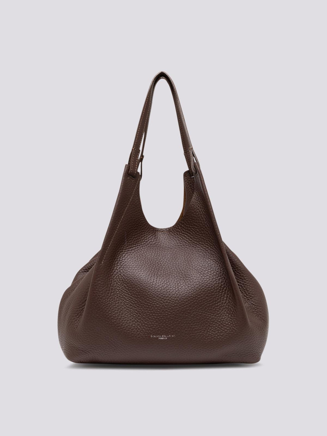 Borsa a spalla Dua in pelle martellata testa moro BS 9720/23AI RNGDBL 12573 GIANNI CHIARINI 