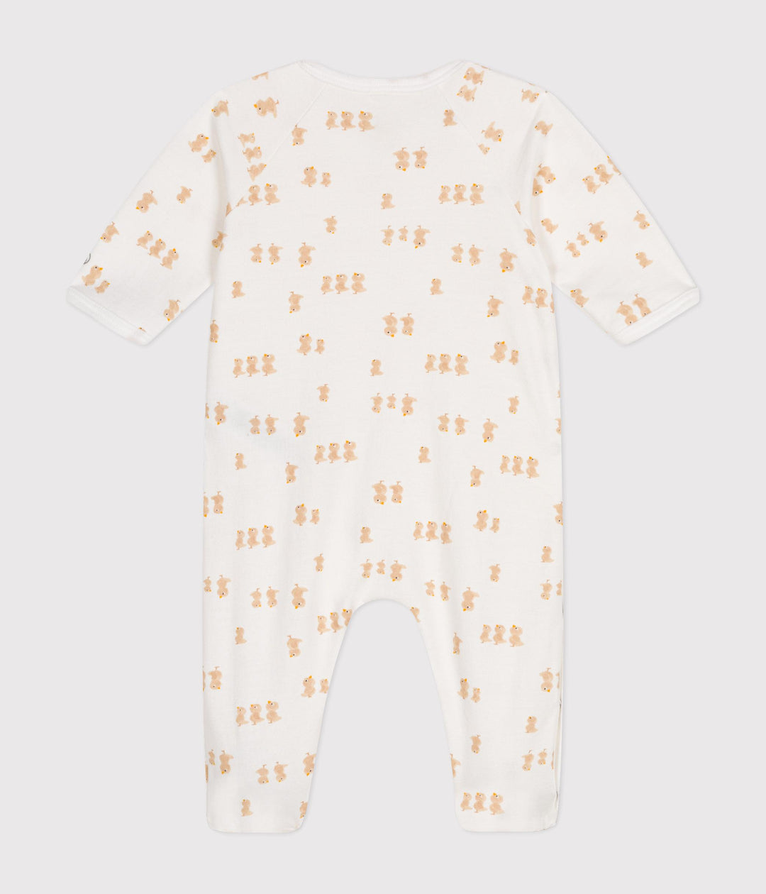 Pigiama in tessuto felpato fantasia pulcini A0ATF 01 PETIT BATEAU 