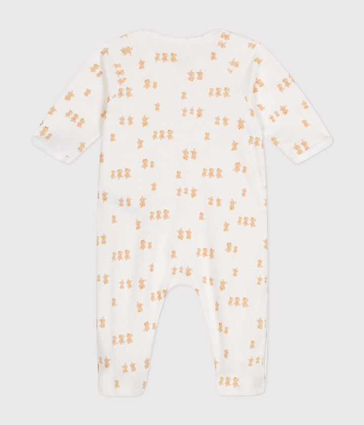 Pigiama in tessuto felpato fantasia pulcini A0ATF 01 PETIT BATEAU 